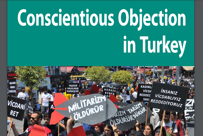 Portada del folleto Objeción de conciencia en Turquía