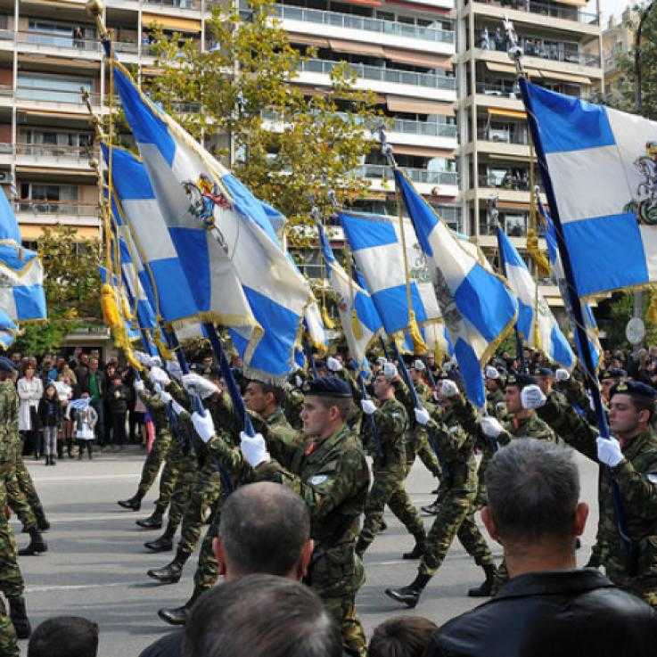 A military parade in Thessaloniki, Greece in 2015. Photo from Flickr