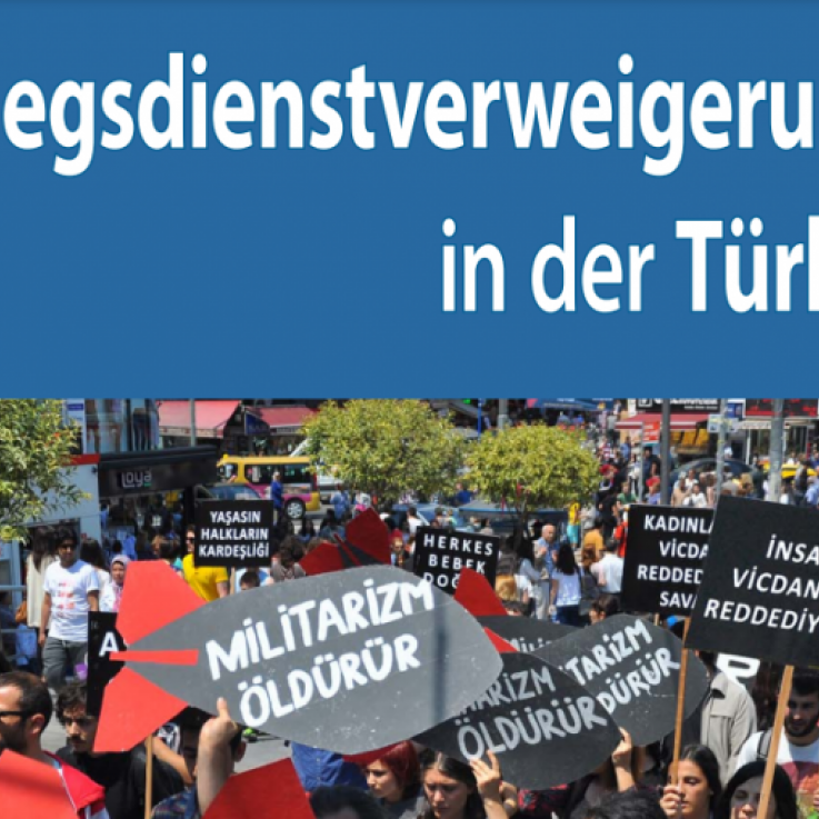 Titelseite der Broschüre Kriegsdienstverweigerung in der Türkei