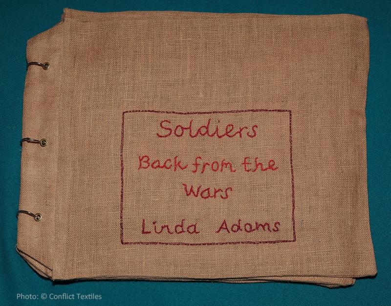 Soldiers back from the wars (1/4) - Arpillera trilogy, English arpillera, Linda Adams, 2010, Photo Martin Melaugh, Conflict Textiles collection