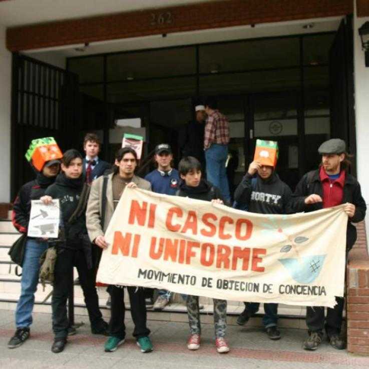 Ni Casco Ni Uniforme activists in Santiago, Chile. 