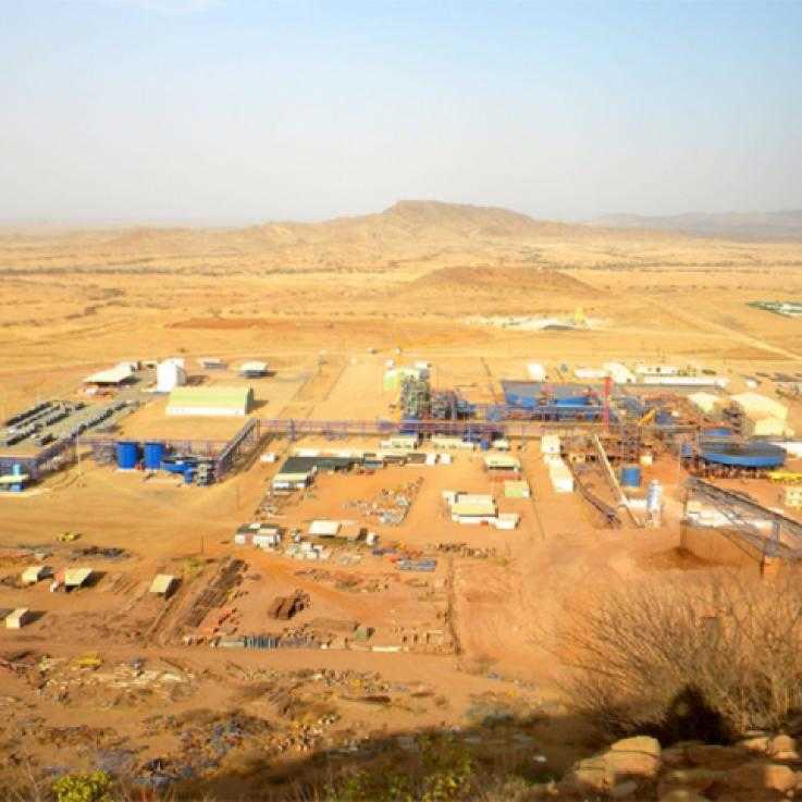 La Mina Bisha en Eritrea, parte propiedad de la compañía canadiense Nevsun Resources