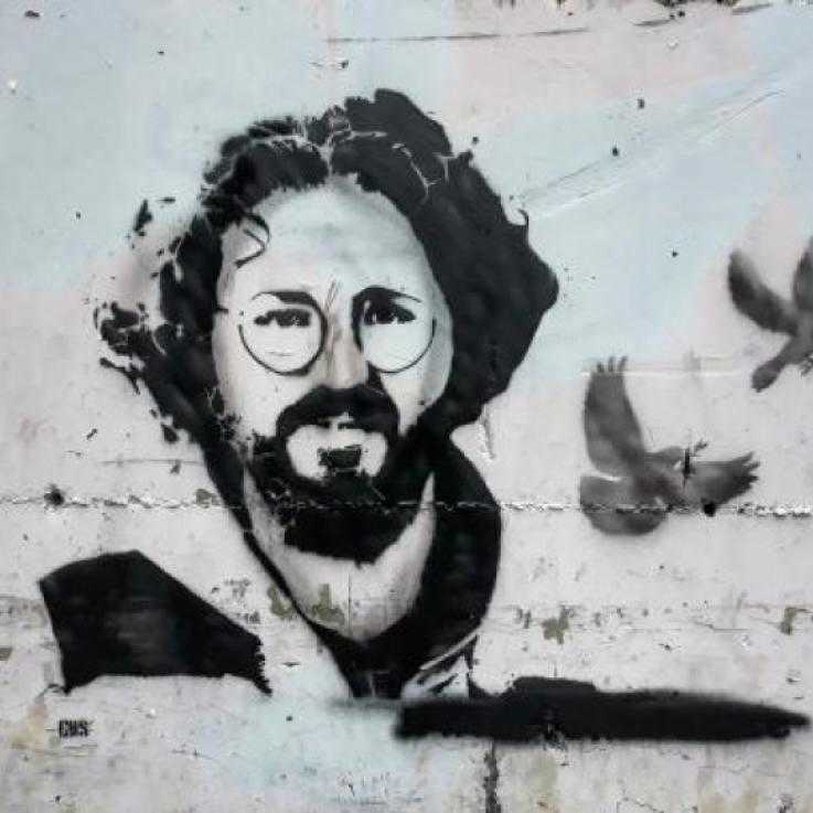 A mural - Halil Karapasaoglu's face