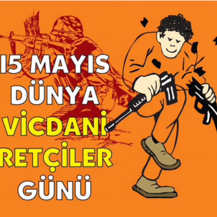 Poster Día de la Objeción de Conciencia en Turco
