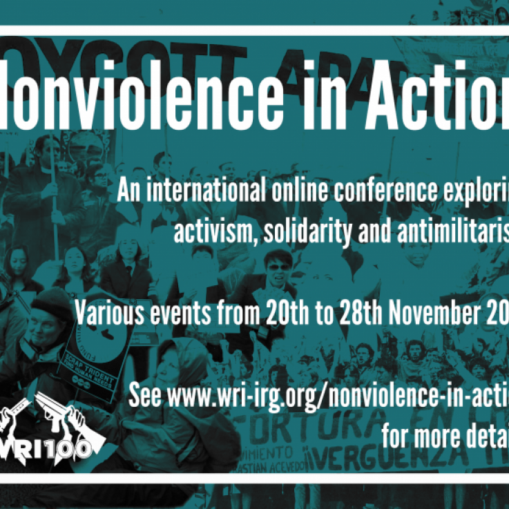 A banner image for the Nonviolence in Action event