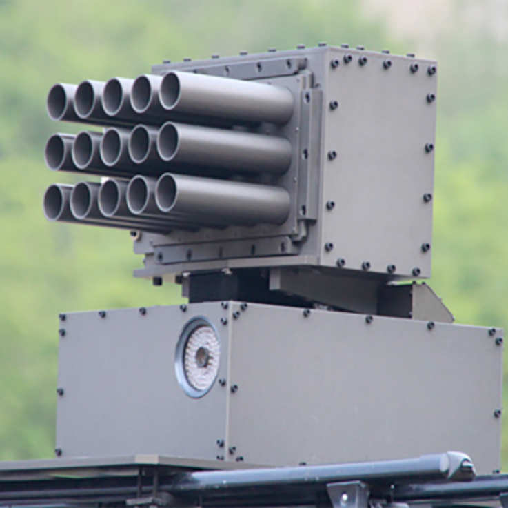 A multi-shot vehicle mounted tear gas launcher